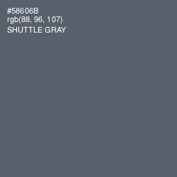 #58606B - Shuttle Gray Color Image